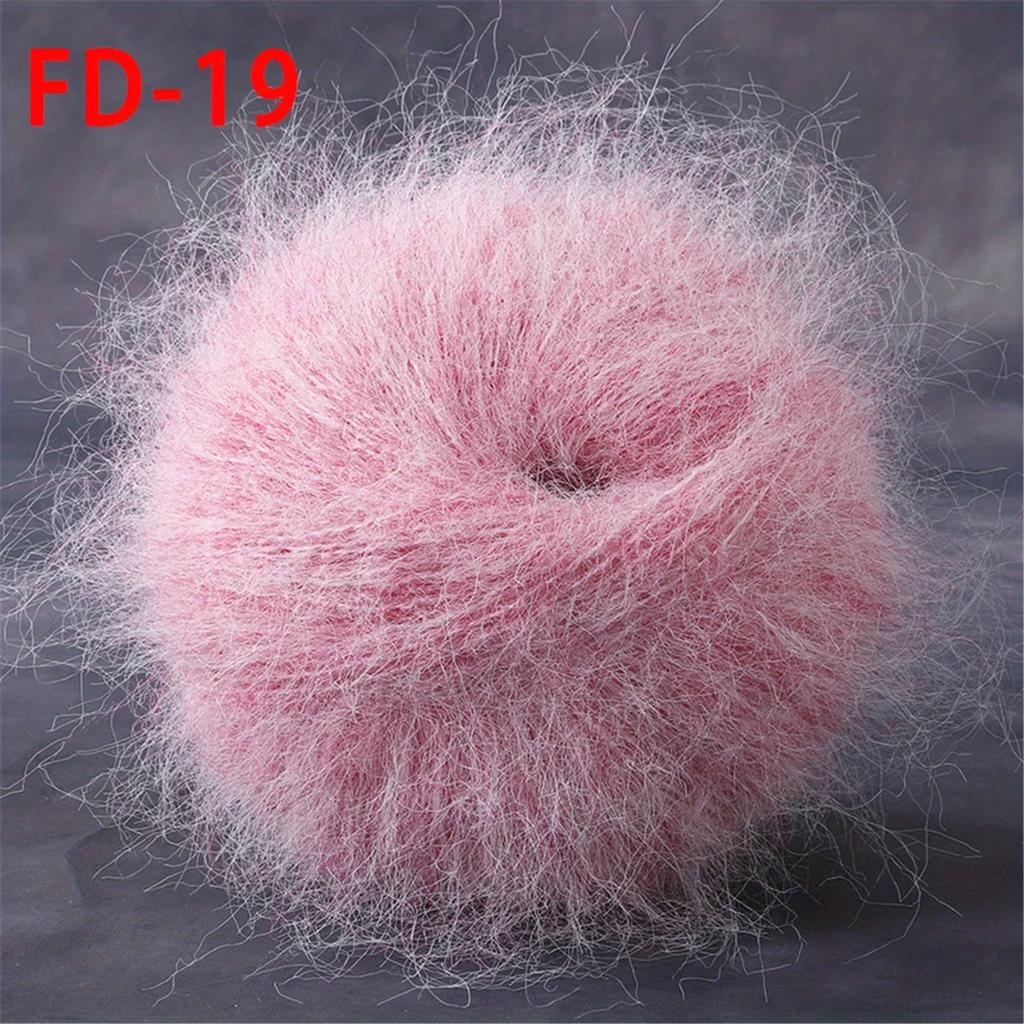 Worsted Faux Long Plush Mink Velvet Cashmere Yarn For DIY Knitting And Crocheting Long Plush Thick Crochet Yarn 1pc 190m 1.76oz