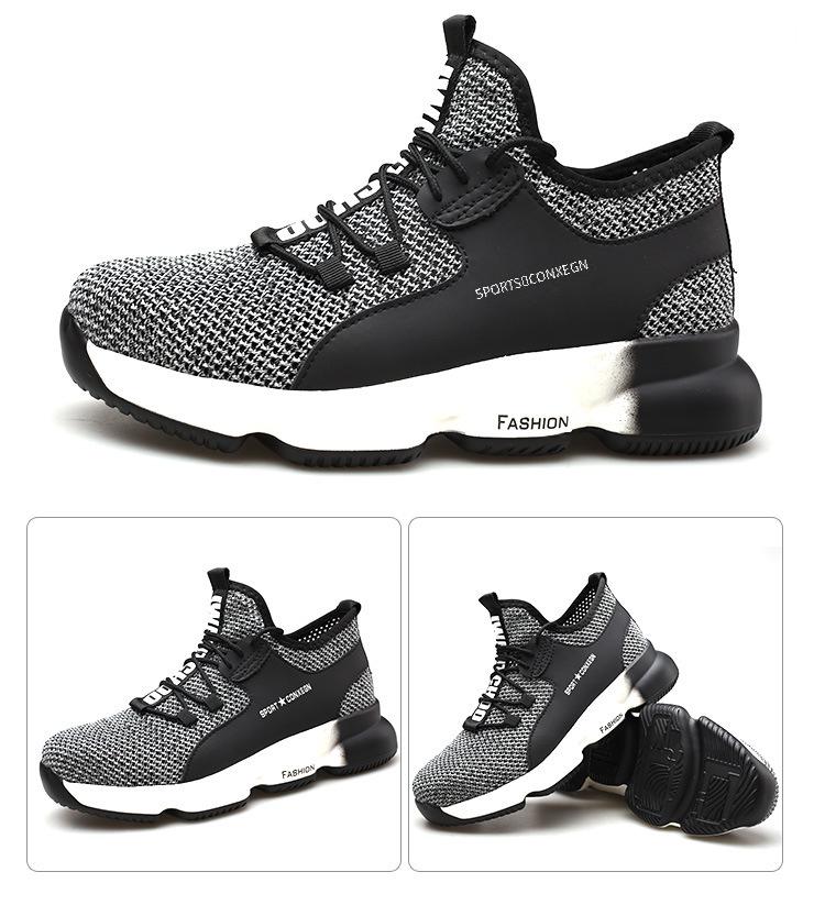 Sicherheitsschuhe mit Stahlkappe für Herren: Anti-Smash, Durchstichsicher, Atmungsaktiv, Sommerarbeitsschuhe