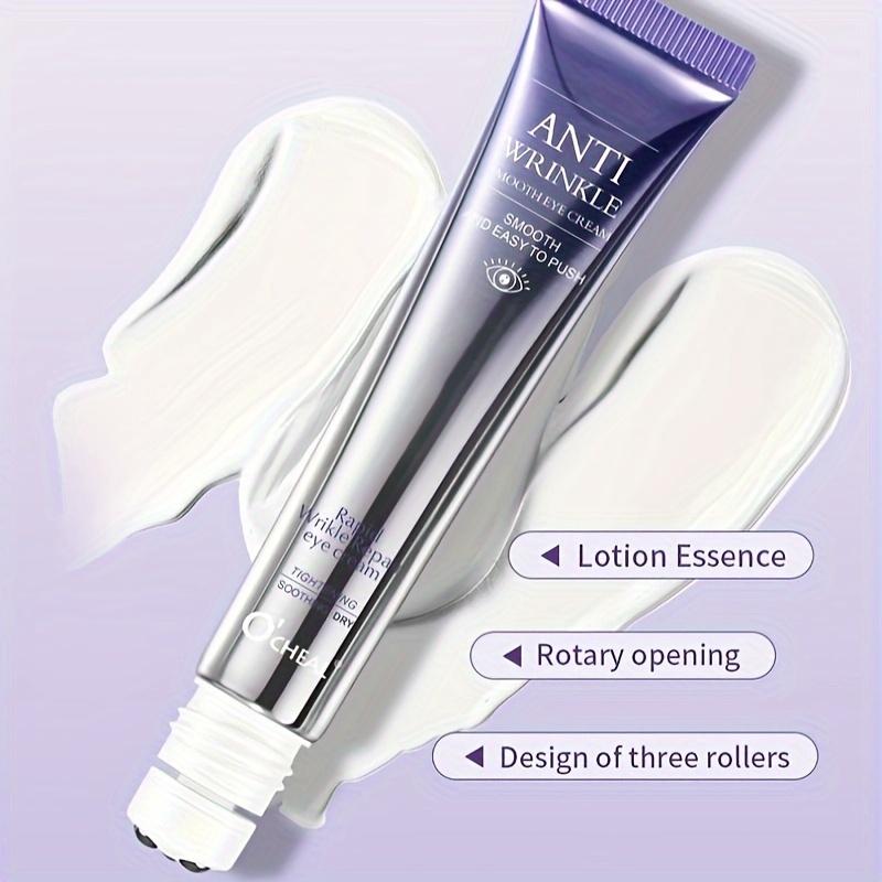 Hyaluronik Asit ve Gliserinli Kırışıklık Karşıtı Göz Kremi Koyu Halkalar İnce Çizgiler Sıkılaştırıcı Nemlendirici Göz Kremi için Yumuşak Rollerball Aplikatörü