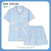 Women’s Cute Cotton Short Sleeve Pajama Set - Summer Style
