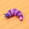 Colorful Caterpillar Fidget Toy Funny Bendable Cute Portable Stress Relief Decompression Kids Adults Slug Sensory Toy Birthday Gift
