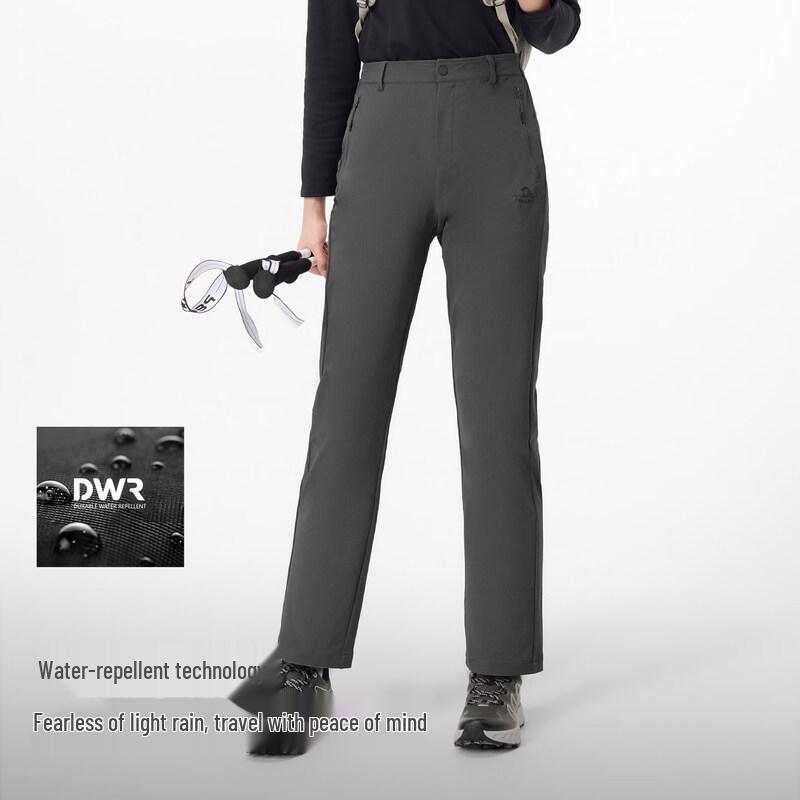 Pelliot Women's Outdoor Windproof Water-Repellent Softshell Pants
