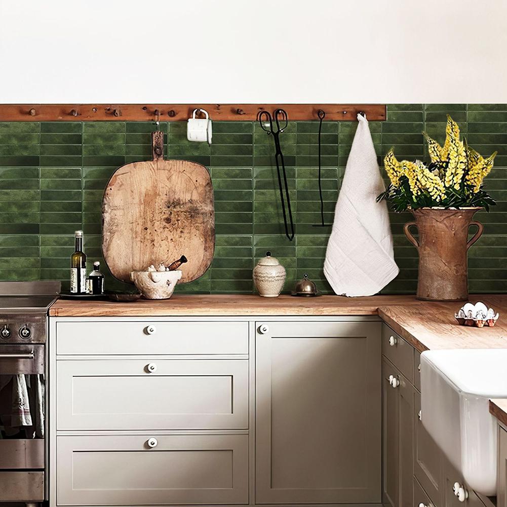 Self-Adhesive Tile Backsplash Sticker Background Wall Decoration For Indoor Home