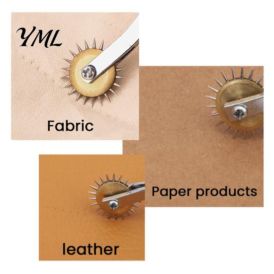DIY Sewing Supplies Wooden Handle Tracing Wheel, 2/3mm Needle Point Wheel for Wood Marking Tool Craft Patterns, Faux Leather Projects, Professional