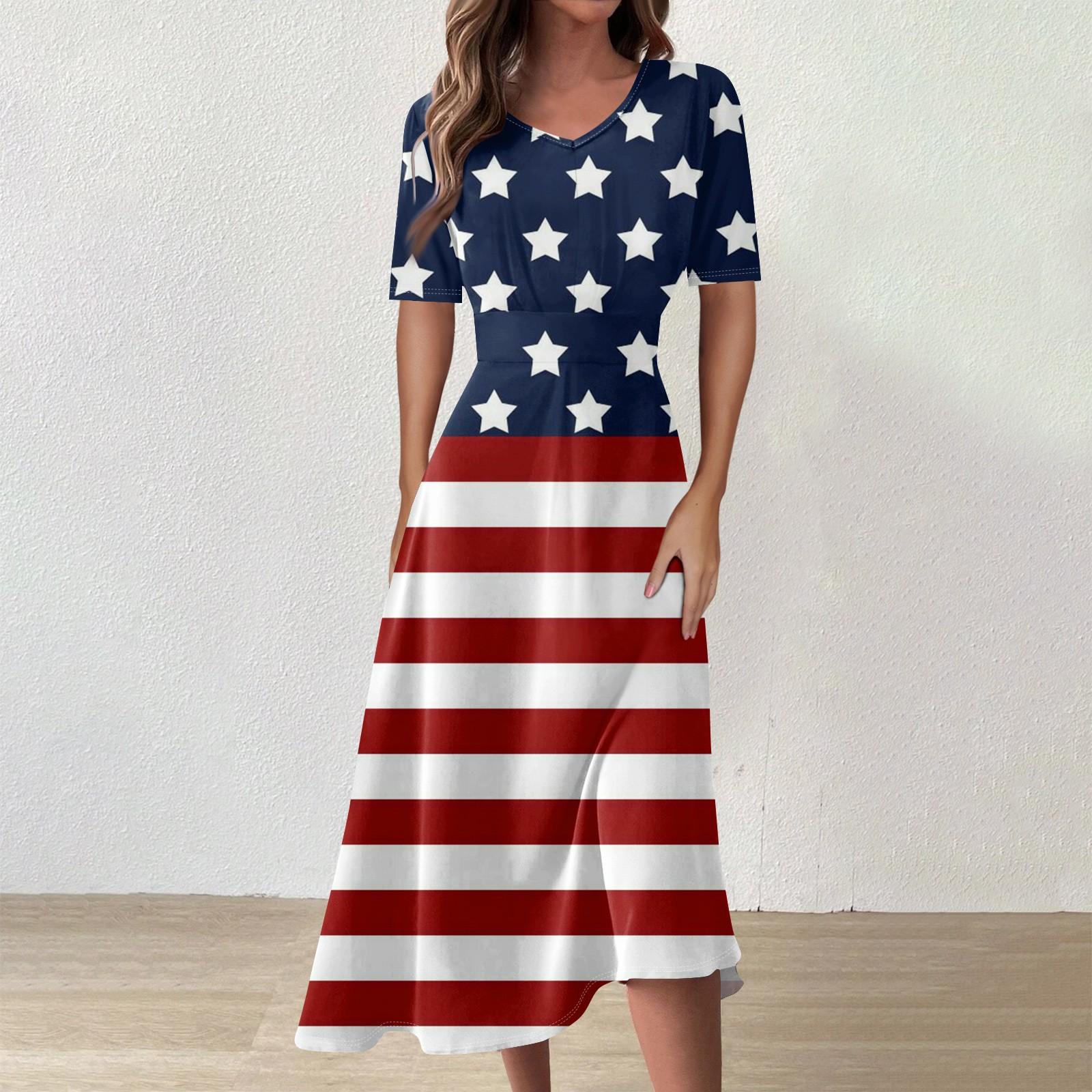 

Жіноча повсякденна модна довга сукня з V-подібним вирізом і коротким рукавом на талії S