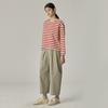 SPNK Double-Pleat Silhouette Pants_Khaki