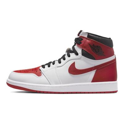 Air 1 Retro High OG Heritage Sneakers Unisex Czerwony Biały University-Red 555088-161
