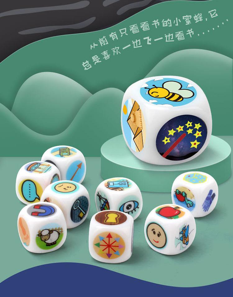 Storytelling Dice Game: Creative and Educational Interactive Board Game for Parent-Child Fun