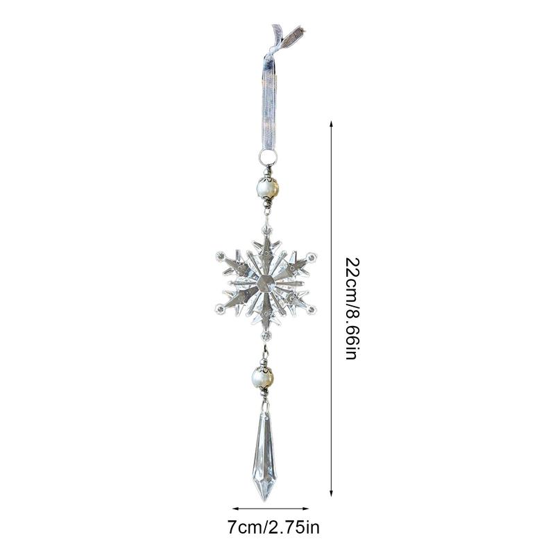 Sneeuwvlok Ornamenten Voor Kerstboom Decoratieve Hangende Hanger Kerst Kerstboom Decoratie Ornamenten Acryl Sneeuwvlok