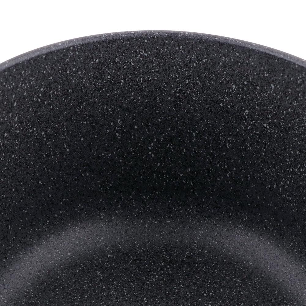 Bestco 22cm Double-Handled Pot, IH and Gas Stove Compatible, Dark Gray NM-364 Light Sense Marble