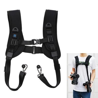 Quick Release Double Shoulder Harness Soft Pad Decompression Foam Strap Belt For Dslr Digital Cameras