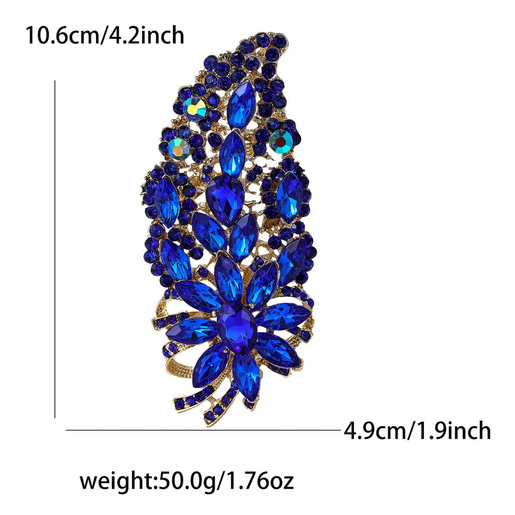Creative Exquisite Alloy Full Diamond Glass Brošňa Špičkový dámsky oblek Kabát Corsage Šperky