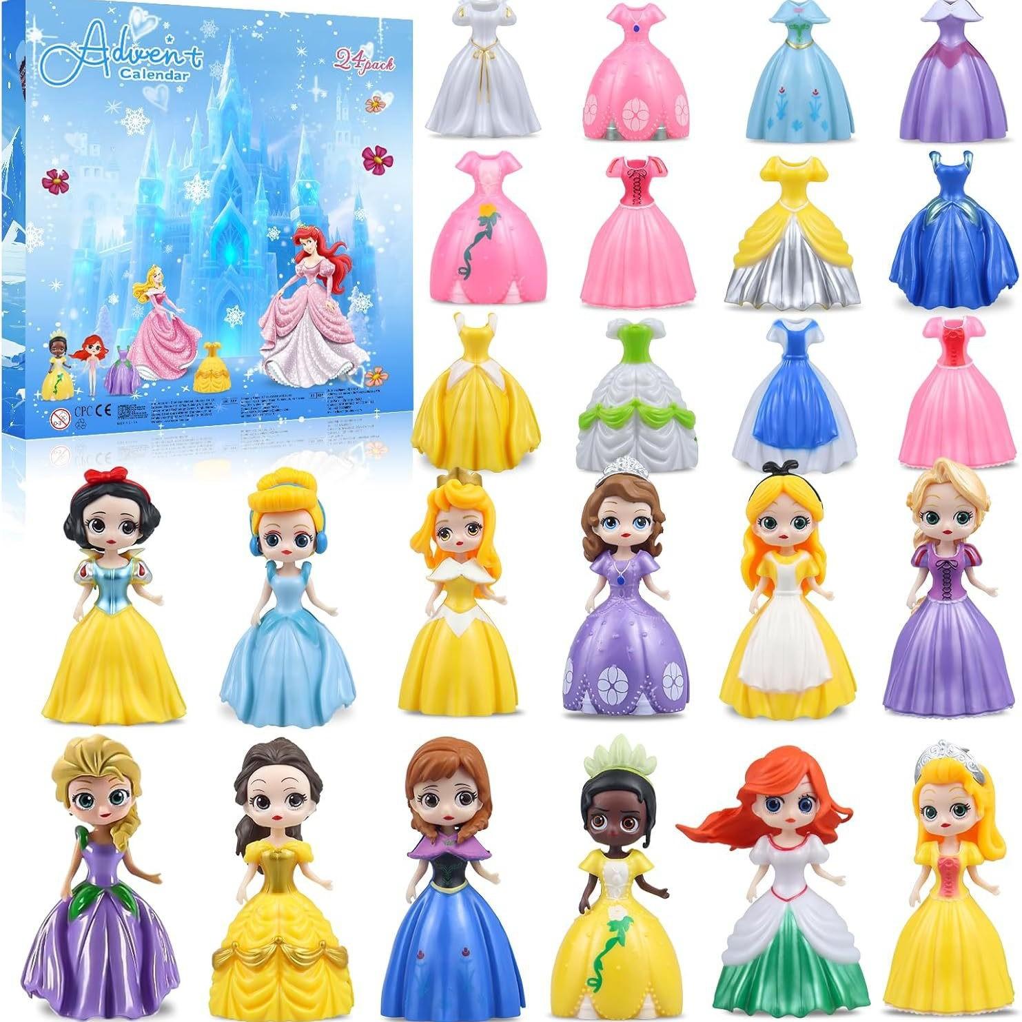 Princese Adventa kalendārs 24 dienas Ziemassvētku