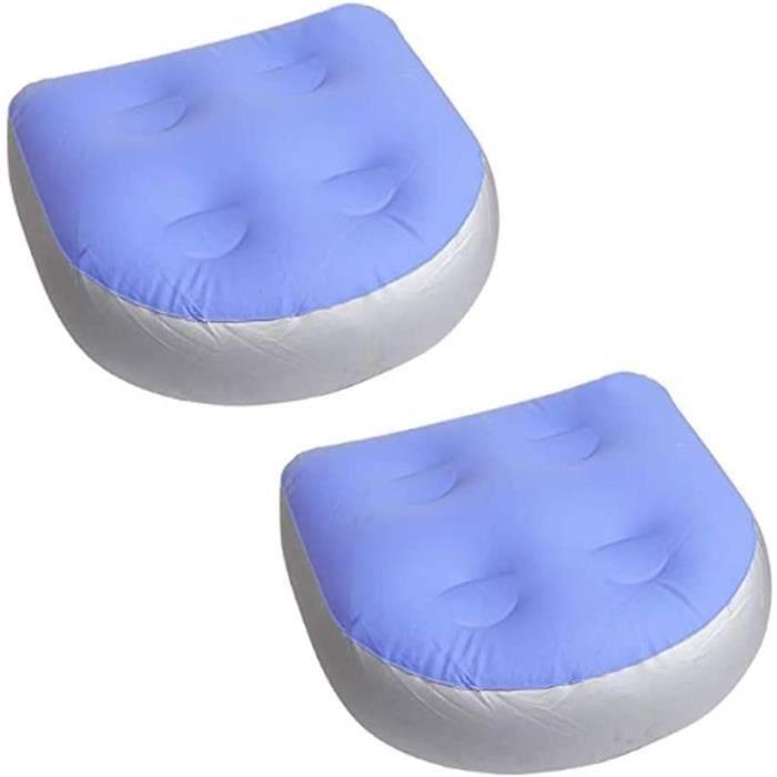Lot de 2 coussins gonflables gonflables pour spa, jacuzzi et piscines avec 4 ventouses[40]