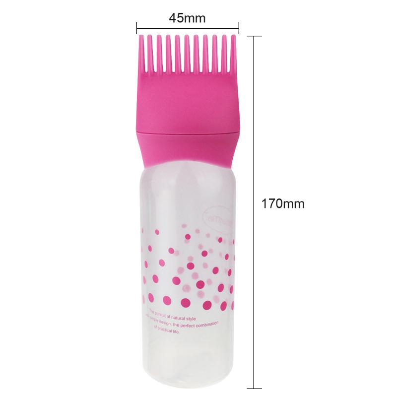 Professional Refillable Hair Dye Applicator Brush Bottle  Colouring Dispensing Comb Salon dressing Styling Tool