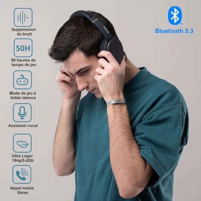 Casque Bluetooth - SRHYTHM - NC25 - Réduction De Bruit Active - 50H Autonomie - Charge Rapide