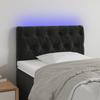 VidaXL LED Headboard Bedroom Furniture Single Bed Accessory Headboard Interior Black 80x7x78/88 3121980