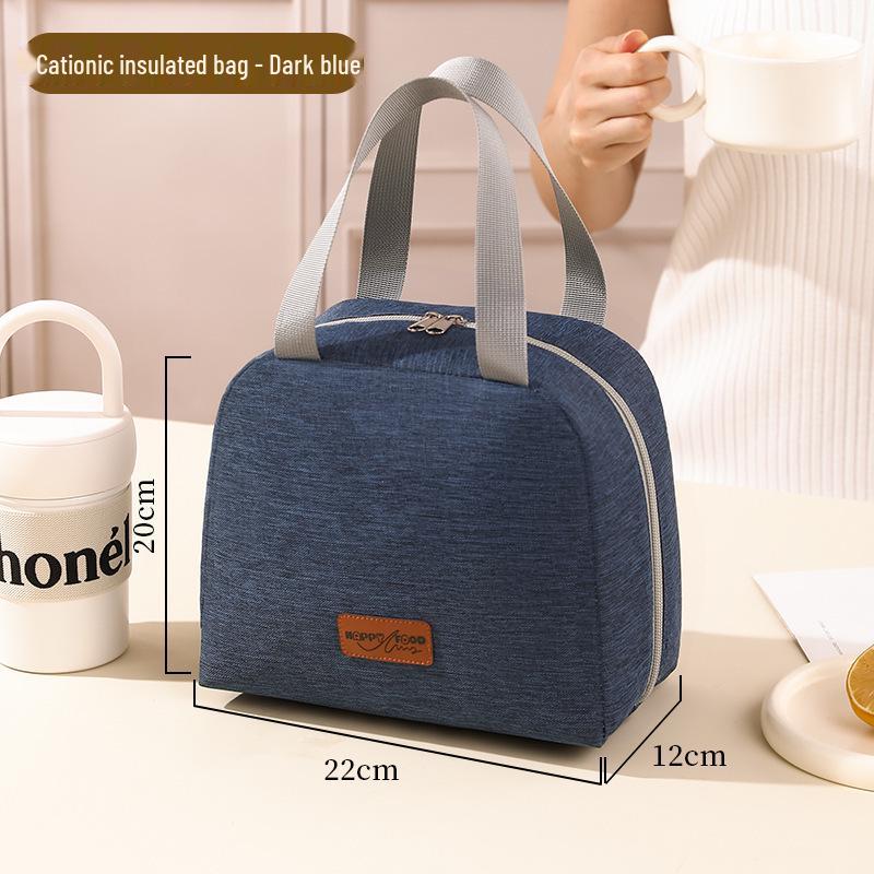 Multi-functional Cationic Insulated Lunch Bag - Large Capacity, Thickened Aluminum Foil, Handheld Food Container for Students