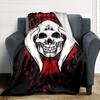 1pc Dragon guitarThemed Blanket Soft Flannel All Season Cozy Throw with Bold Graphic Print, Travel, or Holiday Gift for Family & Friends