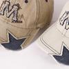 New Unisex Vintage Baseball Cap M Letter Embroidery Dad Hat Women Men Outdoor Streetwear Distressed Washed Cotton Sports Cap