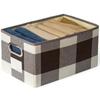 Bedroom Retro Solid Color Storage Box Fabric Printing Animal Pattern Clothing Storage Box Drawer Storage Box