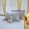 Solstice Floral Pillowcase Set - 2pcs 100% Cotton Ruffled Fundas de Almohada, Cushion Cover
