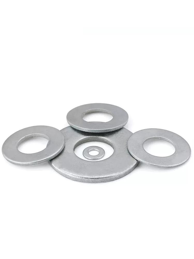 Galvanized Carbon Steel Round Flat Washer for Screw (M2, M2.5, M3, M4, M5, M6)