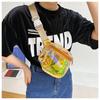 Sport Chest Waist Belt Bag Women Transparent PVC Fanny Pack Packs Sport Phone Bag Handbag
