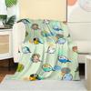 1pc Parrot,Bird,CartoonDigital Print Fleece Blanket - Contemporary Style, Suitable for All Seasons, Perfect for Home, Travel, or Camping - M