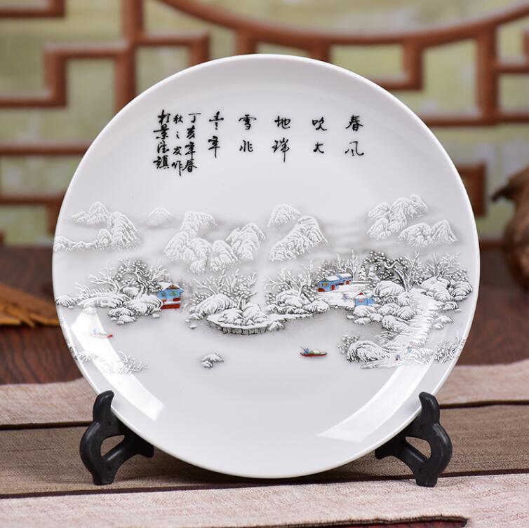 Chinese Jingdezhen Ceramic Vase Ornaments Office Store Club Bar Furnishing Crafts Home Livingroom Desktop Accessories Decoration