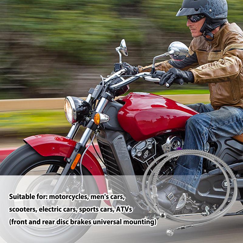 Conducte de frână hidraulice pentru motociclete 110 cm Furtun de ambreiaj Furtun din inox Furtun de frână de schimb Conductă de ambreiaj Accesorii pentru motociclete