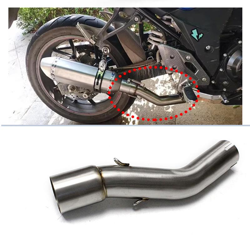 Stainless Steel Modified Exhaust Mid-Pipe for Suzuki GSX250