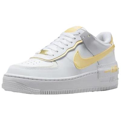 Air Force1 Shadow Abriebfeste Low-Top Skateboard Schuhe Damen Weiße Sneaker CI0919-122