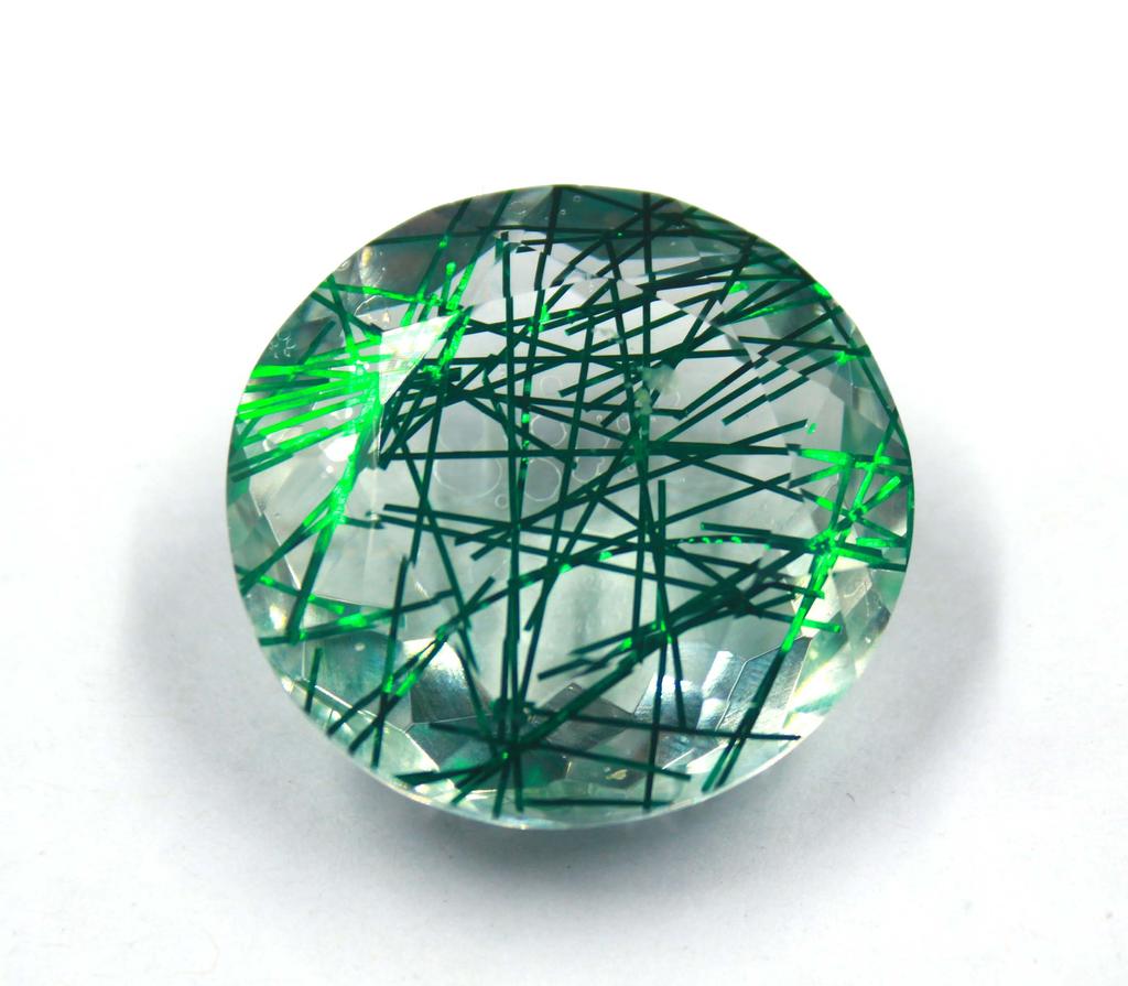 Unique Quality 112.55 Carat Round Shape Green Quartz Lab Created Certified Brazil Gemstone SN628