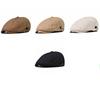 Solid Color Casual Cotton Beret Hat Women Breathable Travel Cap Summer Spring