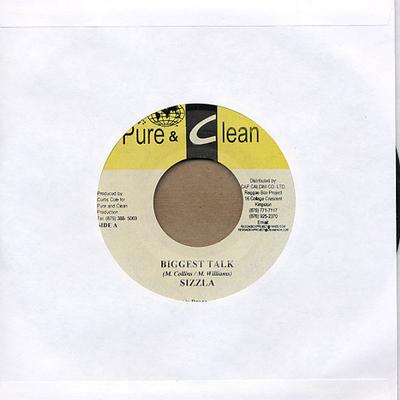 7inch Record SIZZLA / VIRGO MAN - Biggest Talk / Trick The People Aga NONE Pure & Clean Jamaica Reggae, Ska & Dub Used