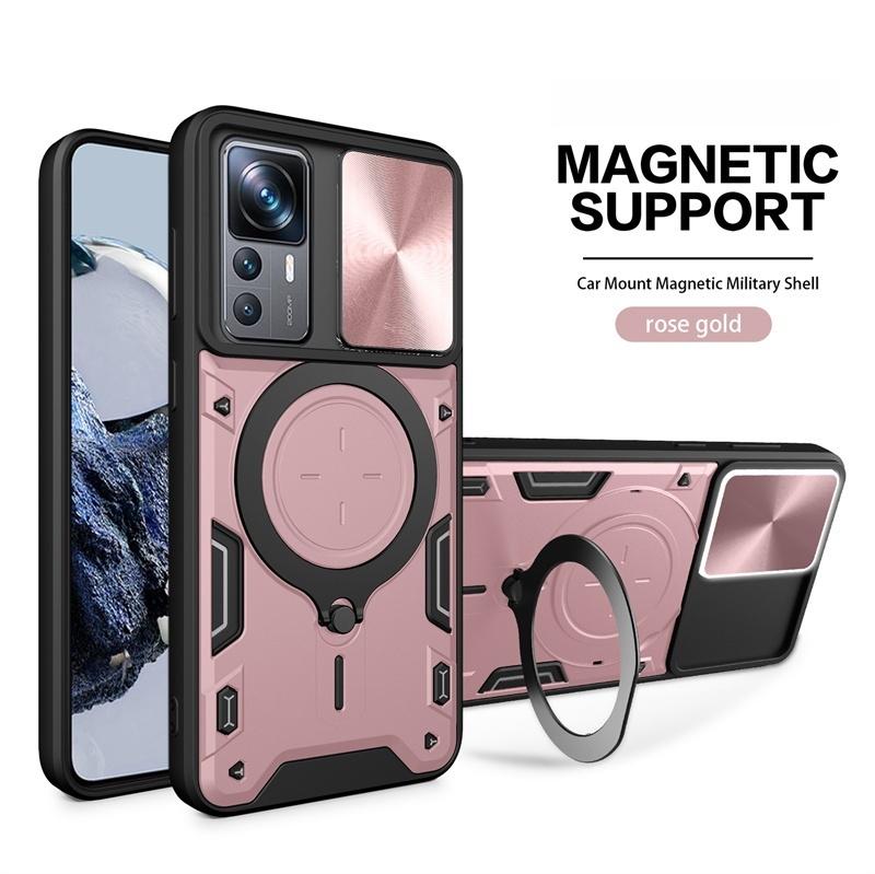 Per Xiaomi 12T Pro 5G Custodia Anello Magnetico per Auto Supporto Armatura Antiurto Coque Xiomi Mi 12T 12 T Xiaomi12T T12 Pro Copertura Protettiva per Lenti