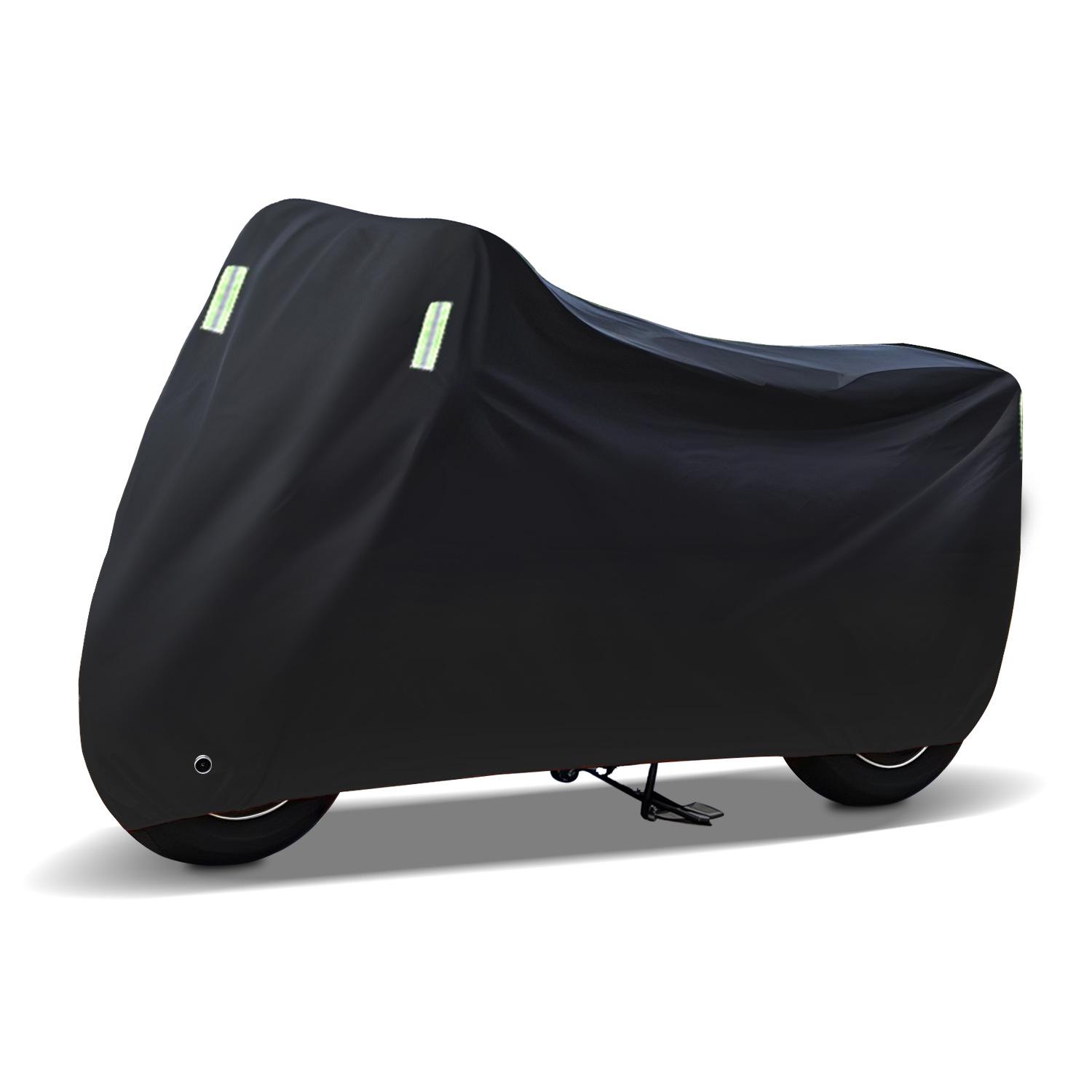 

Motorcycle Cover: Rainproof, Sun-Protected, Dustproof, 210D Silver-Coated Oxford Cloth Fleece Waterproof M