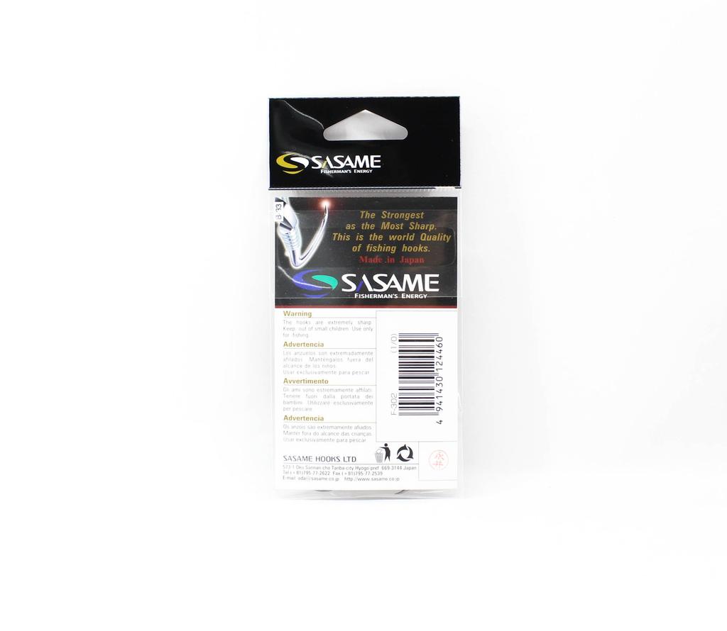 Sasame F-302 Voice Straight Shank Hook 1/0 (4460)