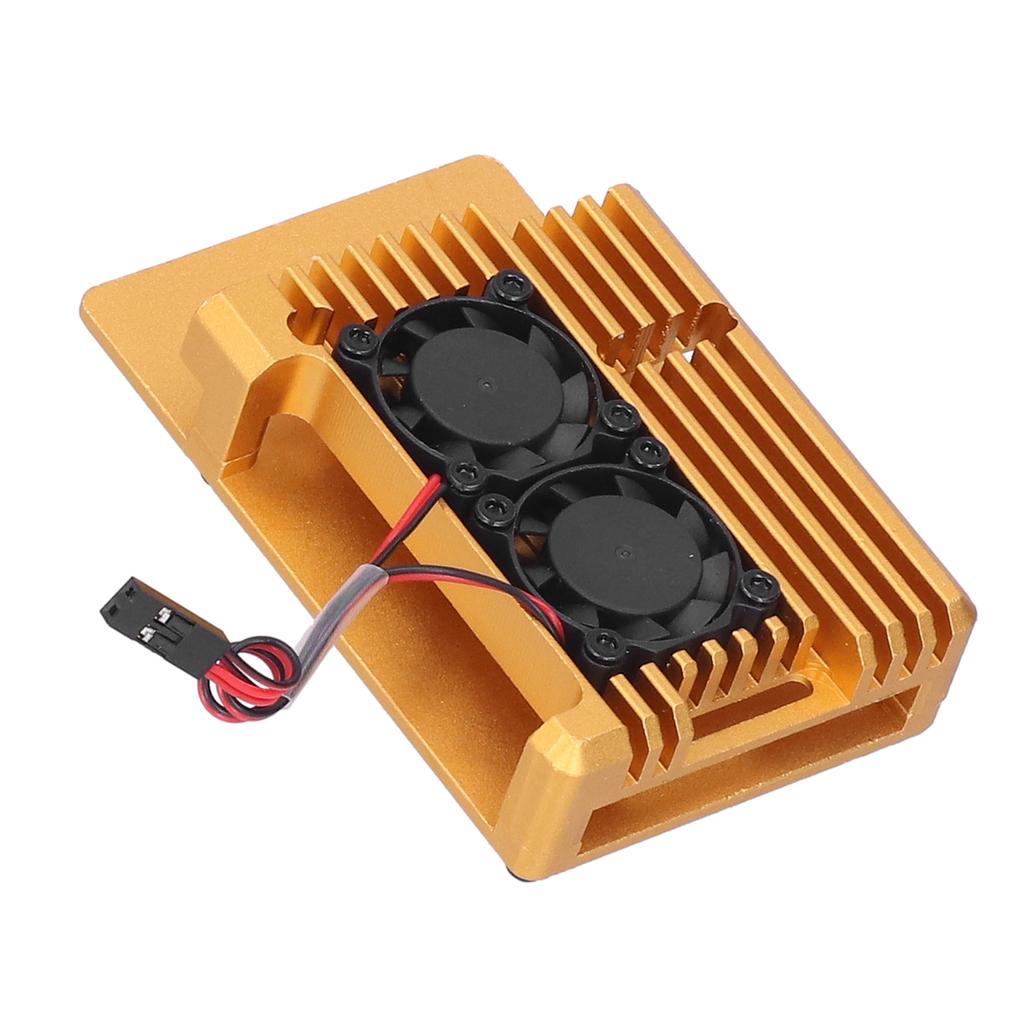 Protective Case Housing Enclosure Casing with Dual Cooling Fan for Raspberry Pi 3 Model B B+