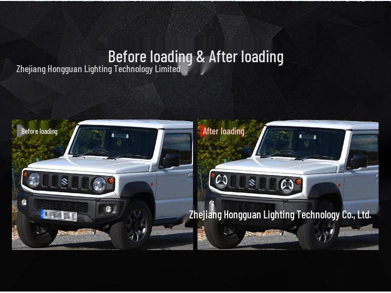 Jimny LED Headlight Assembly with Daytime Running Lights for Headlight Modification