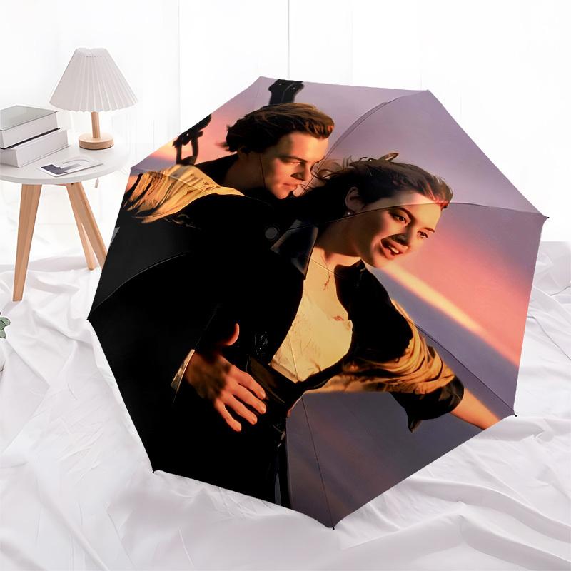 Sunset, Embrace- Automatic Opening and Closing, 8-rib Structure Portable Umbrella, Suitable for Men and Women in All Seasons - Perfect Gift