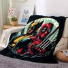 Marvel Heroes Moon Flannel Blanket Super Soft Warm Cozy Blanket For Sofa Bed Office Travel Allseason Home Decor Gift