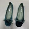 Fashion 2025 Fashion Silk Women Ballet Flats Shoes Footwear Designer Shallow Female Round Toe Butterfly-Knot Ladies Flats Slides Shoes