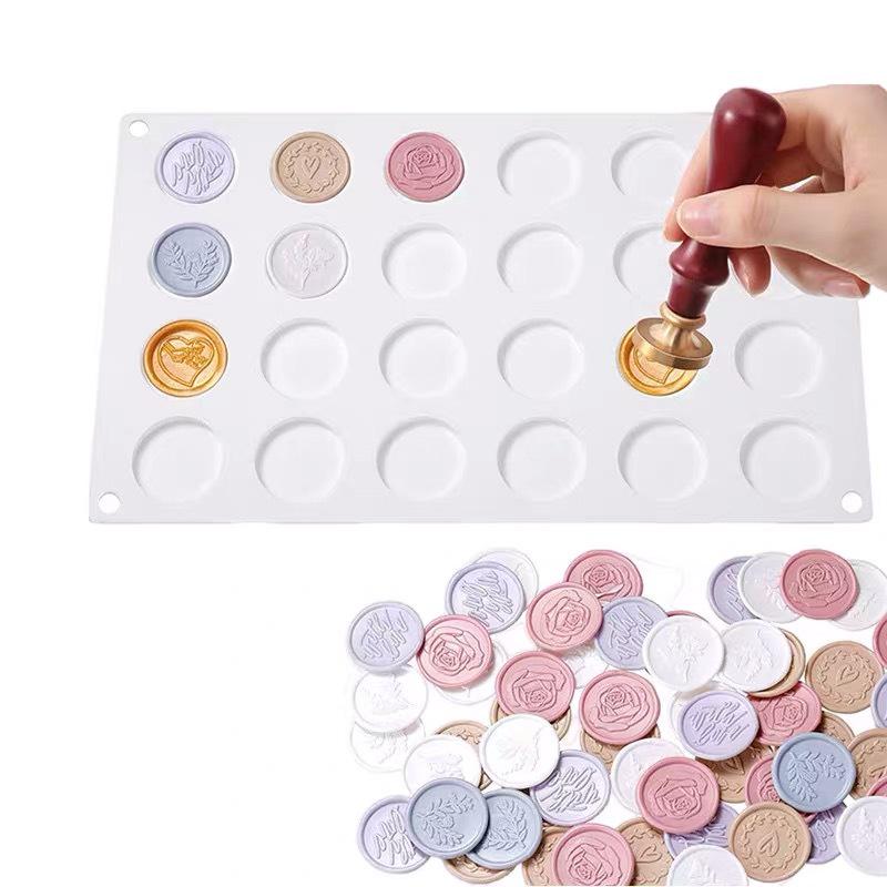24-Cavity Round Silicone Mold for Mousse, Fondant, Chocolate, and Candle Making