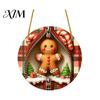 Double Sided Acrylic Decorations Double-sided Christmas Hanging Ornaments, Xmas Cartoon Snowman/Penguin/Gingerbread Man/Santa Claus Ornaments