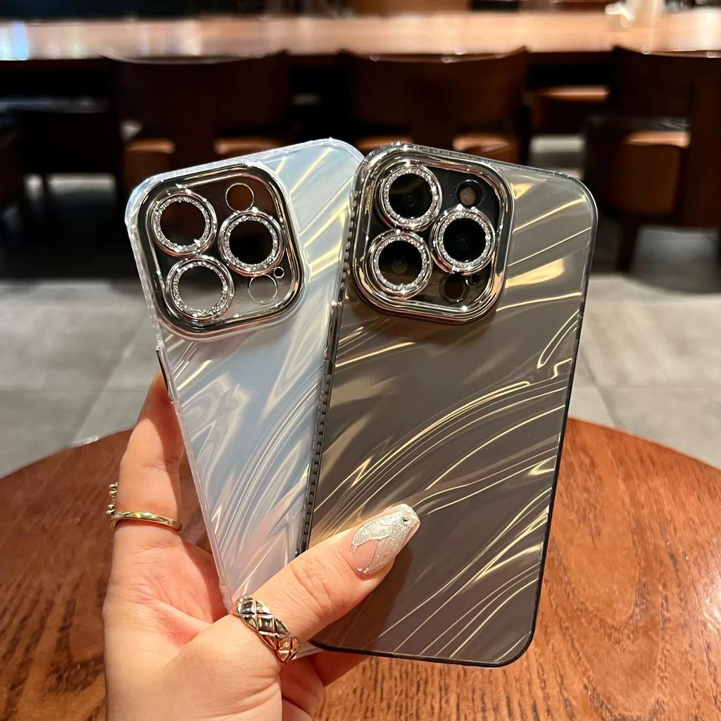Luxury Electroplated Glitter Phone Case For iPhone 11 12 13 14 15 Pro Max Plus Bumper Shockproof Cases Cover