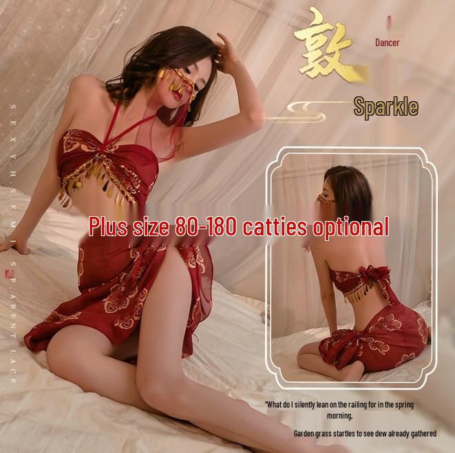Dunhuang Inspired Sexy Lingerie Set – Ancient Style Midnight Charm Hanfu Pajamas