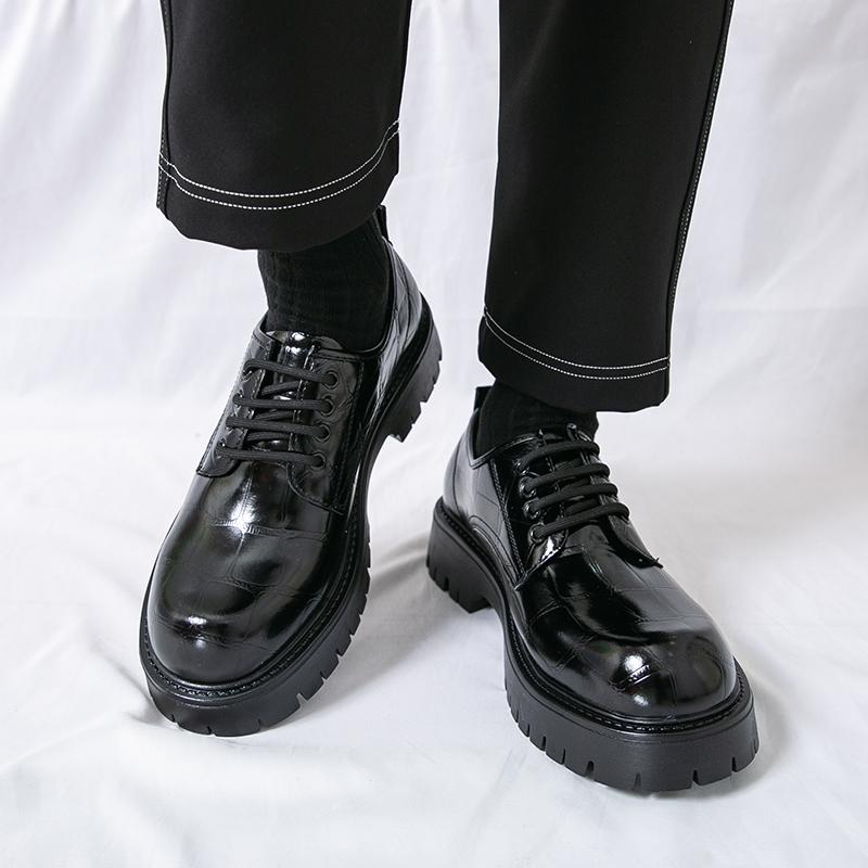 Fashion Plus Size 38-46 Casual men's leather shoes Trendy design comfortable style Outdoor Fashion Party Street Thick soled shoes