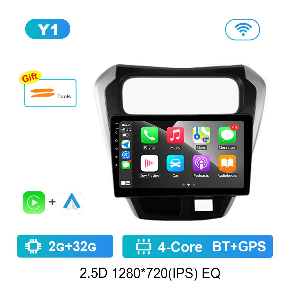 

Carplay Android System 9 for SUZUKI Maruti Alto 800 2014 Navi GPS Car Video Multimedia Player WiFi+4G Split Screen DSP Stereo